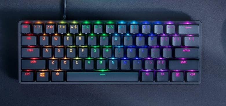 60-процентная клавиатура с оптическими переключателями. Представлена Razer Huntsman Mini 60-процентная клавиатура с оптическими переключателями. Представлена Razer Huntsman Mini