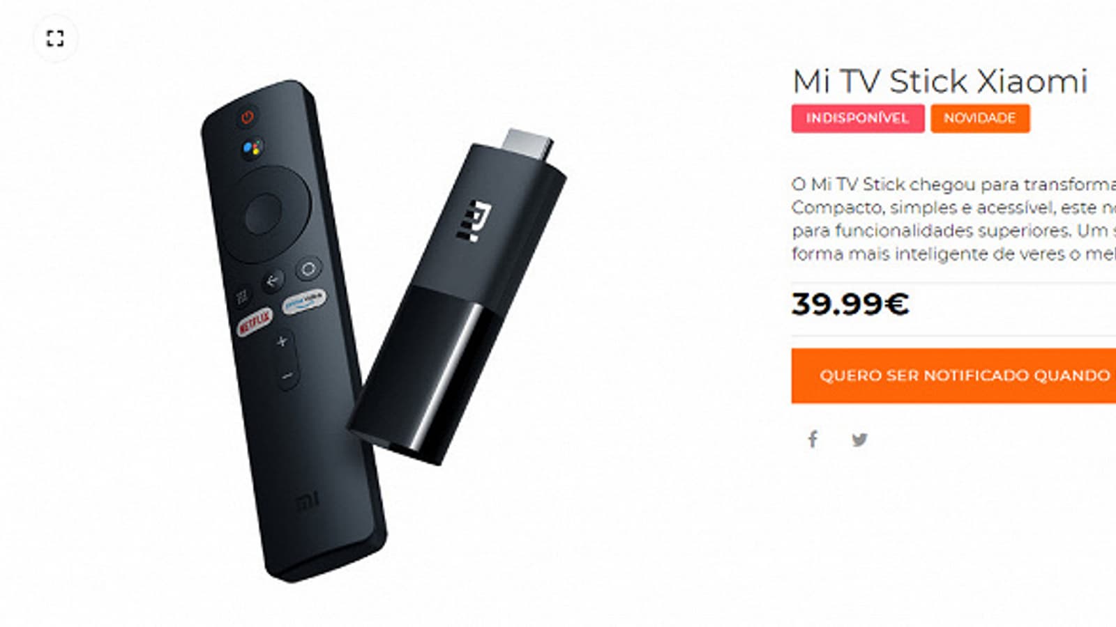 Приставка Xiaomi Mi TV Stick появилась на официальном сайте Xiaomi вместе с ценой