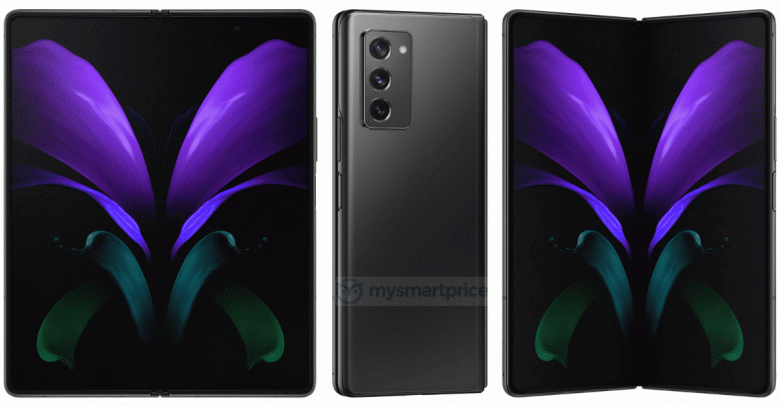Флагман со складным экраном за 00. Samsung Galaxy Z Fold 2 5G на больших официальных рендерах Флагман со складным экраном за 00. Samsung Galaxy Z Fold 2 5G на больших официальных рендерах