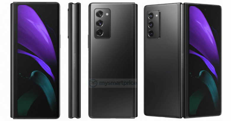 Флагман со складным экраном за $2000. Samsung Galaxy Z Fold 2 5G на больших официальных рендерах