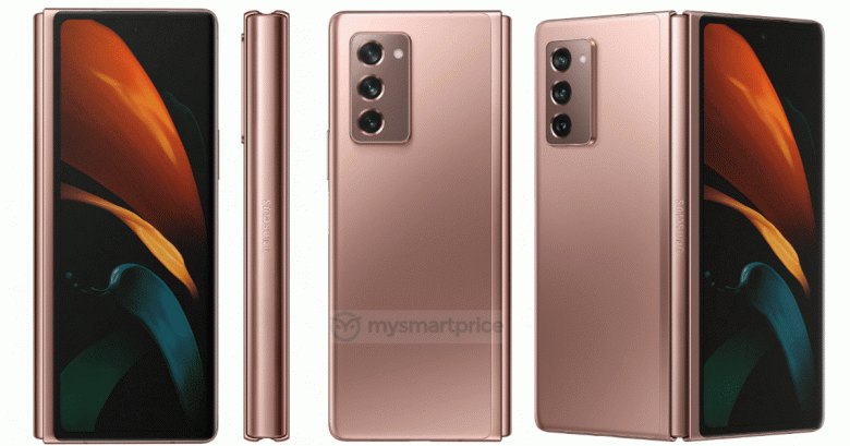 Флагман со складным экраном за $2000. Samsung Galaxy Z Fold 2 5G на больших официальных рендерах