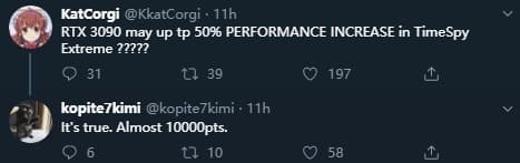 Nvidia не разочарует. GeForce RTX 3090 на 50% быстрее GeForce RTX 2080 Ti Nvidia не разочарует. GeForce RTX 3090 на 50% быстрее GeForce RTX 2080 Ti