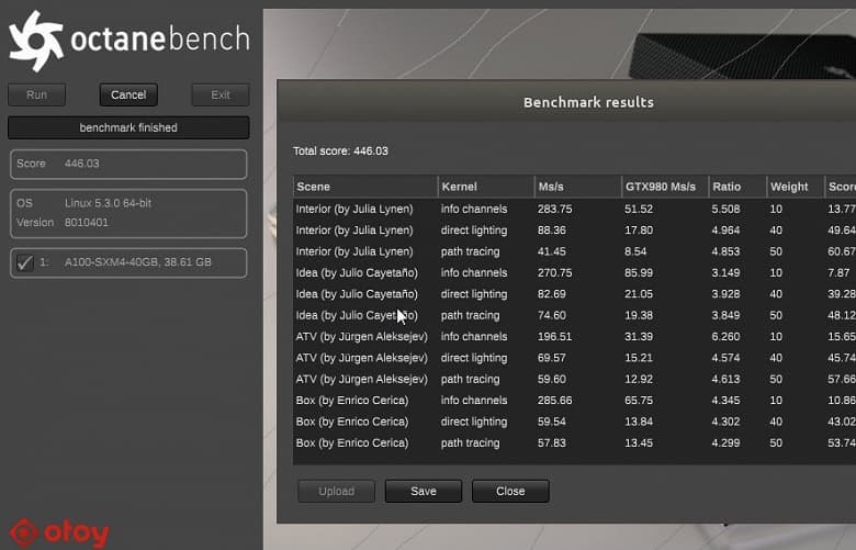 Ускоритель Nvidia A100 протестировали в OctaneBench Ускоритель Nvidia A100 протестировали в OctaneBench