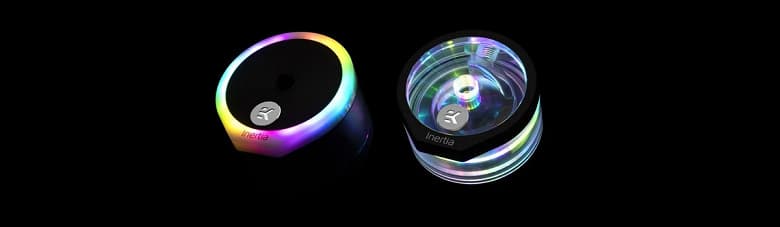 Крышки помп EK-Quantum Inertia D5 Body D-RGB позволяют повысить их «гидравлическую производительность» на 15%
