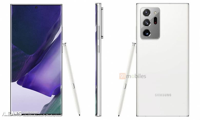 Такой Samsung Galaxy Note20 вы еще не видели. Белоснежный смартфон во всех красе