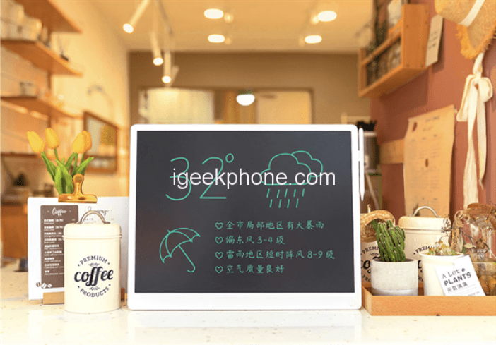 20-дюймовая ЖК-доска Xiaomi работает целый год на двух батарейках