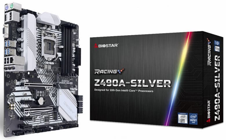 Представлены системные платы Biostar Racing Z490A-Silver и Z490T-Silver Представлены системные платы Biostar Racing Z490A-Silver и Z490T-Silver