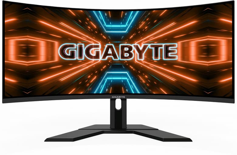 Основой монитора Gigabyte G34WQC служит 34-дюймовая панель разрешением 3440 x 1440 пикселей