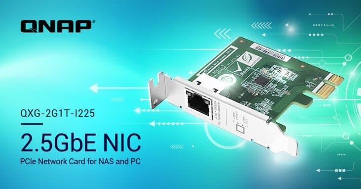 Qnap выпускает карту расширения PCIe с одним портом 2.5GbE