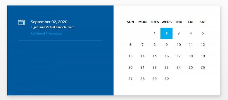 Intel подтвердила дату анонса новейших процессоров. Tiger Lake дебютируют в начале сентября