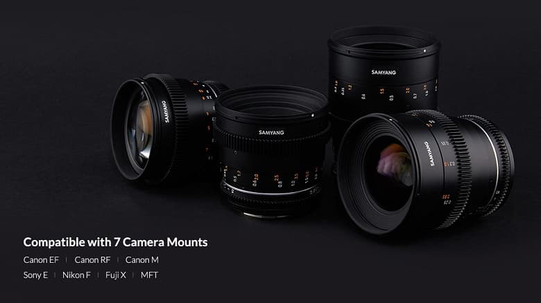 Samyang добавляет в линейку кинообъективов VDSLR MK2 варианты с креплением RF