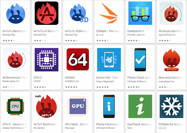 После удаления AnTuTu магазин Google Play наводнили клоны и подделки