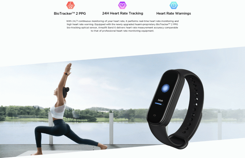 Экран AMOLED, мониторинг ЧСС, пульсоксиметр, Amazon Alexa и до 25 дней автономности. Это фитнес-браслет Amazfit Band 6