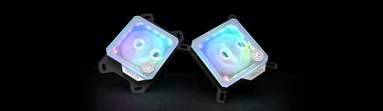Новая версия процессорного водоблока EK-Quantum Velocity украшена 20 адресуемыми светодиодами RGB