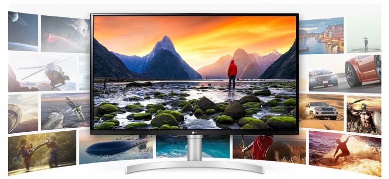 Большой монитор для любителей классики. LG 32UN650-W оснащён плоской панелью 4K UHD