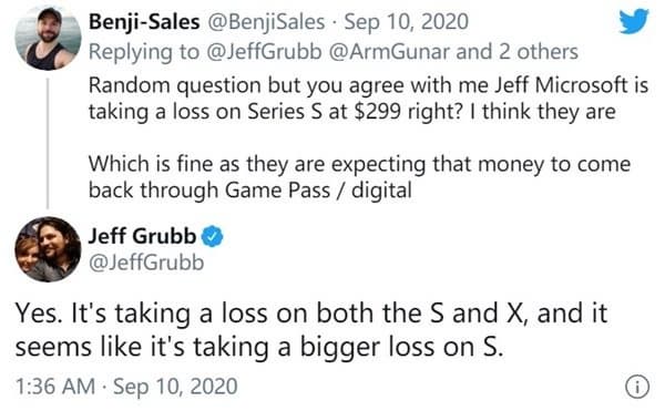 Инсайдеры: Microsoft будет продавать Xbox Series X и Series S в убыток. И Sony свою PlayStation 5 — тоже Инсайдеры: Microsoft будет продавать Xbox Series X и Series S в убыток. И Sony свою PlayStation 5 — тоже