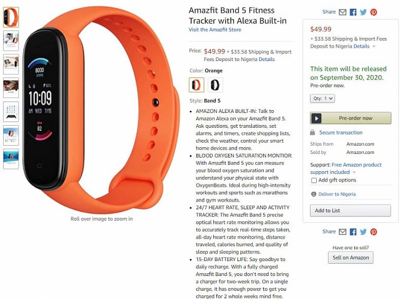 Представлен сильный конкурент Xiaomi Mi Band 5 в лице Amazfit Band 5