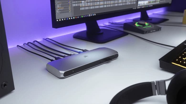 Corsair выпускает свою первую док-станцию с интерфейсом Thunderbolt 3