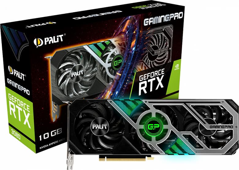 Ассортимент Palit пополнили видеокарты GeForce RTX 30 серий GameRock и GamingPro