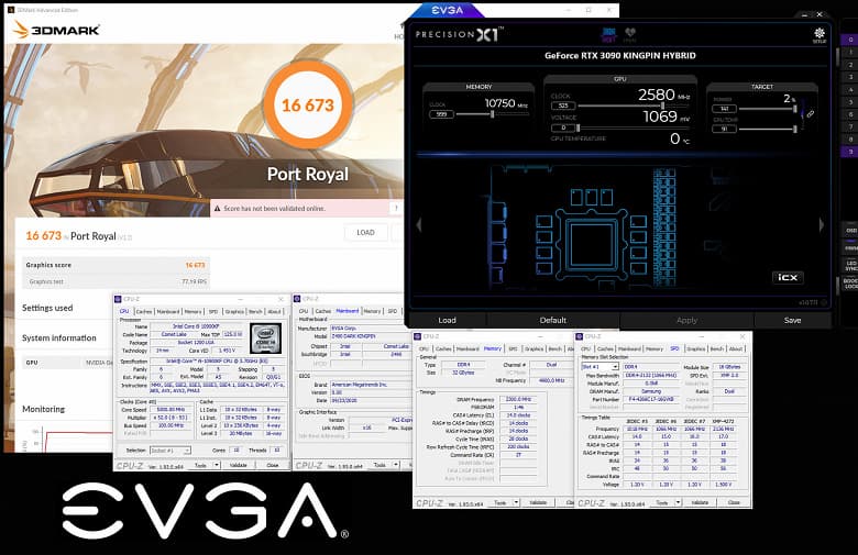 Вот если бы все GeForce RTX 3090 были такими. GPU модели EVGA GeForce RTX 3090 Kingpin разогнали до 2,58 ГГц 