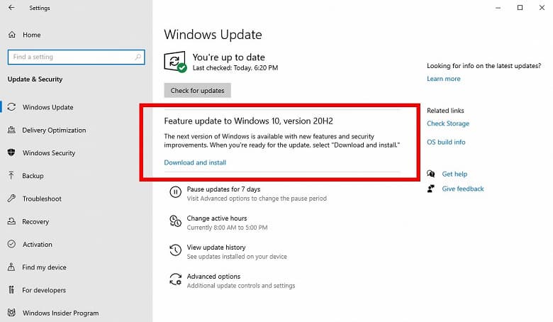 Microsoft выпустила второе крупное обновление Windows 10 за 2020 год, оно уже доступно для тестирования