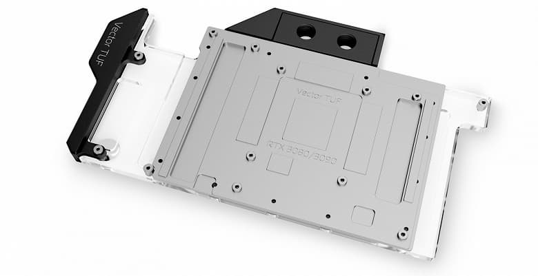 Водоблок EK-Quantum Vector TUF RTX 3080/3090 D-RGB предназначен для видеокарт Asus TUF RTX 3090 24G Gaming и TUF RTX 3080 10G Gaming