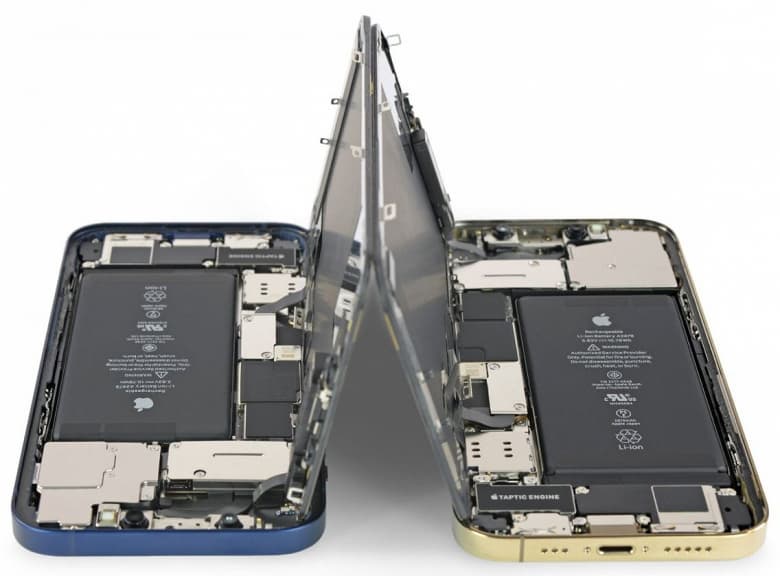 18 магнитов, взаимозаменяемые батареи и экраны и высокая ремонтопригодность. Полная разборка iPhone 12 и iPhone 12 Pro