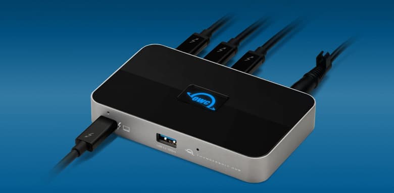 Производитель называет OWC Thunderbolt Hub первым концентратором Thunderbolt 4