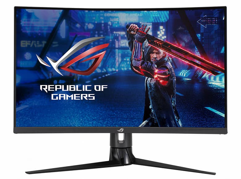 Игровой монитор Asus ROG Strix XG32VC поддерживает частоту обновления 170 Гц