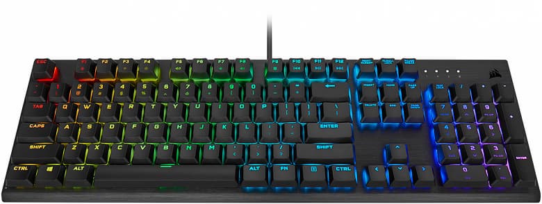 В игровой клавиатуре Corsair K60 RGB Pro используются механические переключатели Cherry Viola 