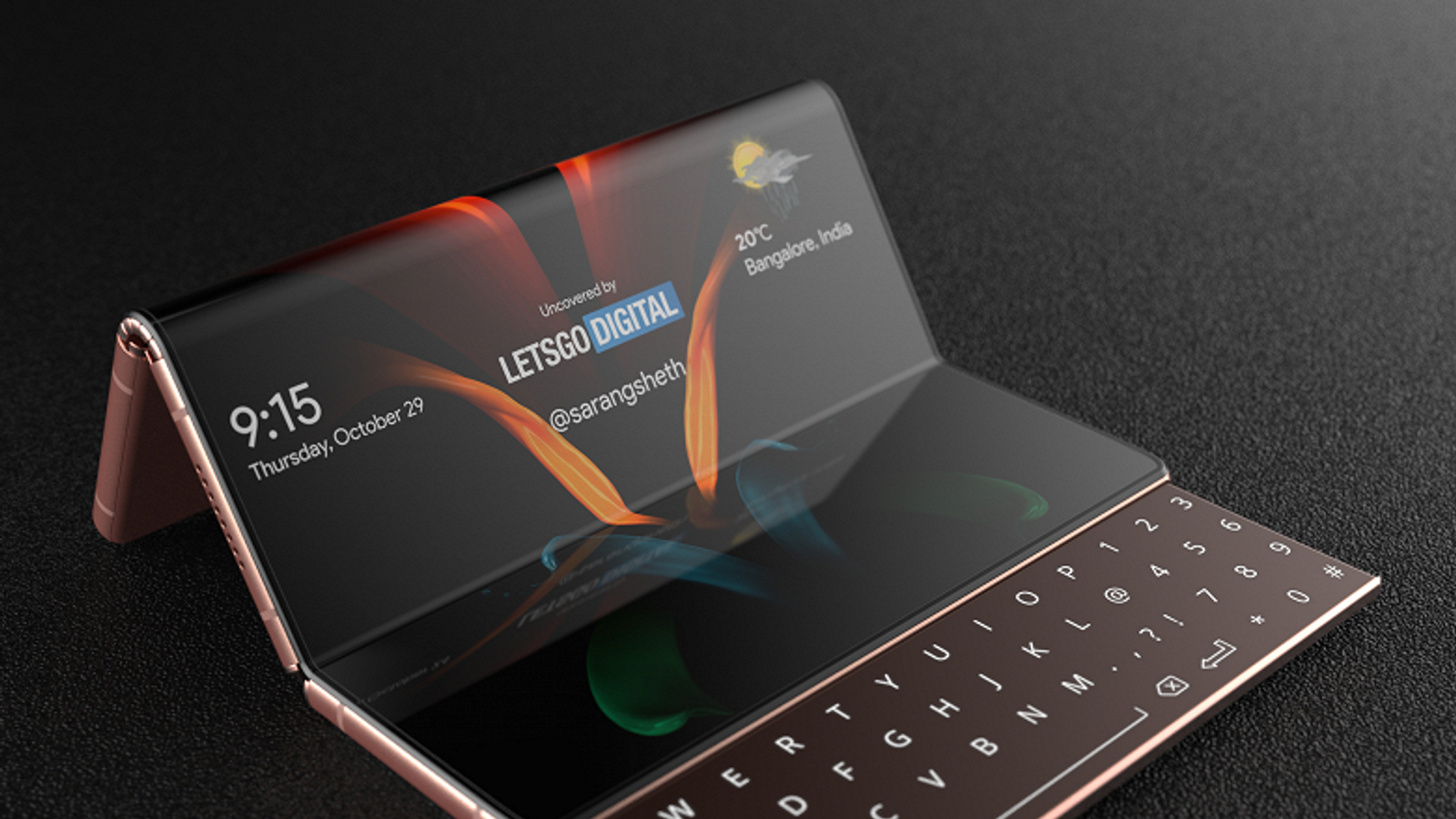 Качественные изображения потенциального флагмана Samsung, который сгибается в двух местах