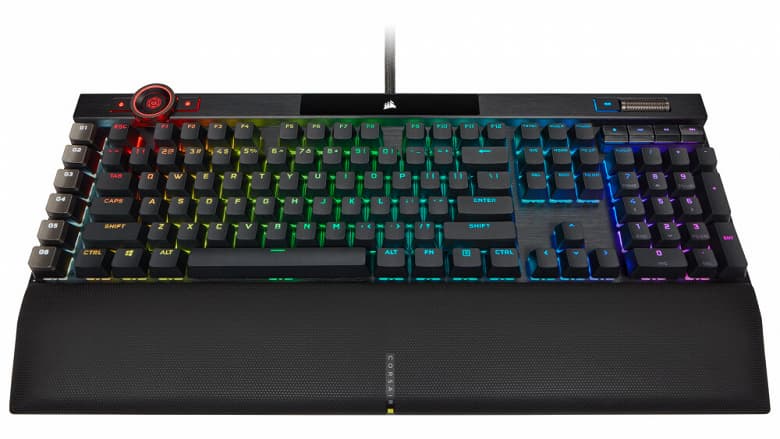 В одном из вариантов игровой клавиатуры Corsair K100 RGB используются оптико-механические переключатели Corsair OPX