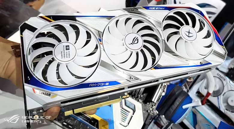 Видеокарта Asus GeForce RTX 3090 ROG Strix Gundam Edition разогнана производителем