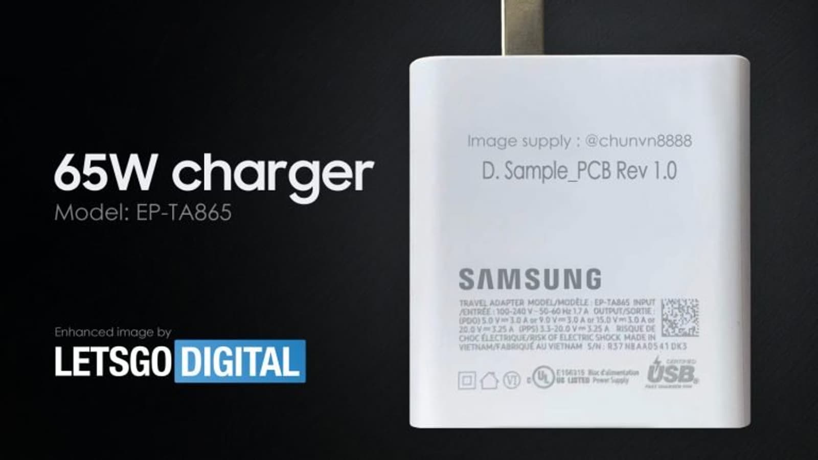 В погоне за китайцами: у Samsung готов фирменный зарядник для флагманов мощностью 65 Вт 