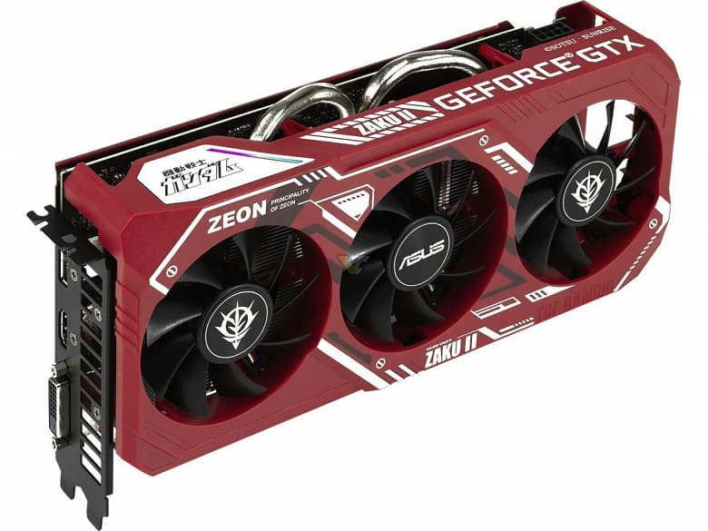 Пока GeForce RTX 3000 условно нельзя купить, на рынок выходят новые версии старых карт. Представлена Asus TUF GTX 1660 Super Zaku II