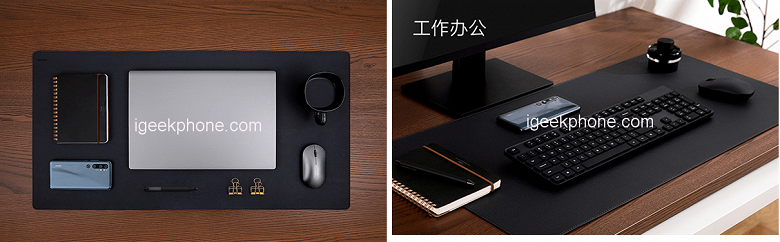 На этом коврике Xiaomi помещаются не только мышь, но и ноутбук, и телефон