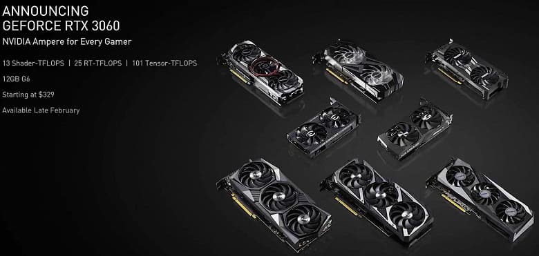Nvidia не планирует выпуск GeForce RTX 3060 Founders Edition