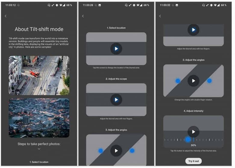 В камере OnePlus обнаружены режимы Луны, астрофотографии, Tilt-shift и другие