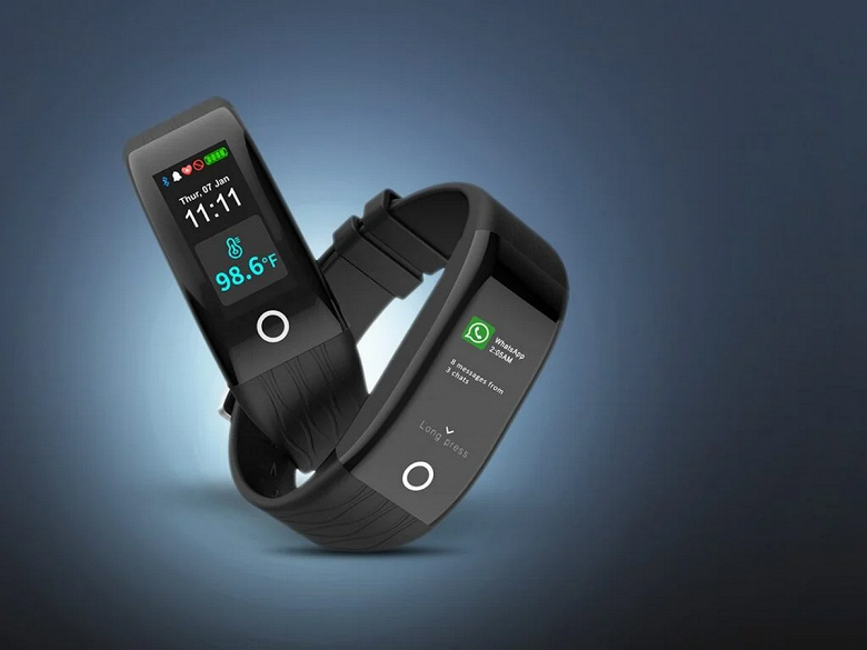 Xiaomi Mi Band 5 так не умеет. Браслет Lava Befit может измерять температуру тела