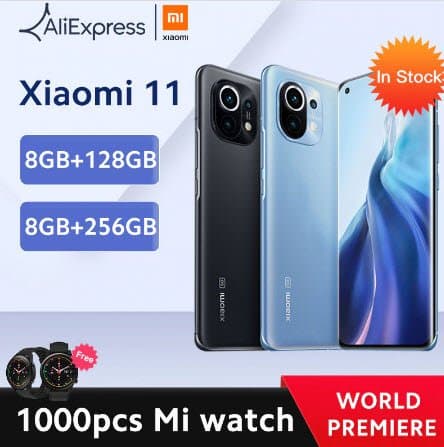 Глобальная версия Xiaomi Mi 11 уже предлагается со скидкой и подарочными Xiaomi Mi Watch для самых быстрых
