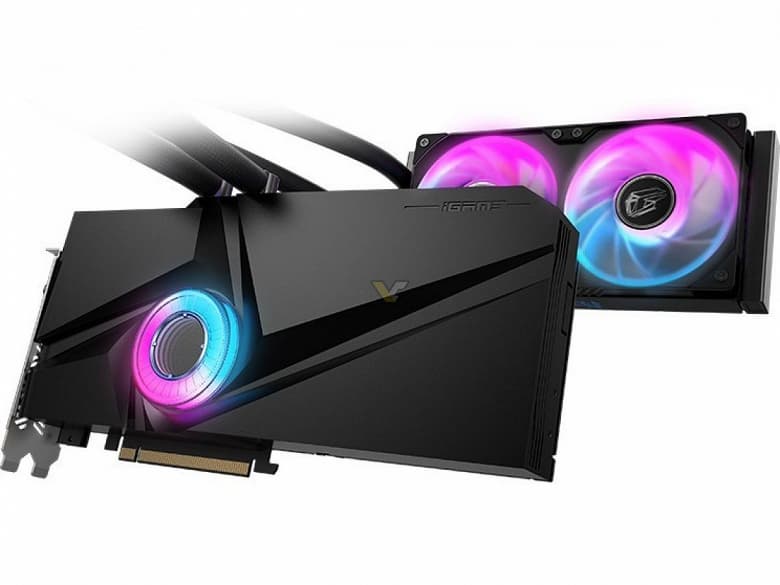Видеокарта Colorful RTX 3070 Neptune оснащена системой жидкостного охлаждения
