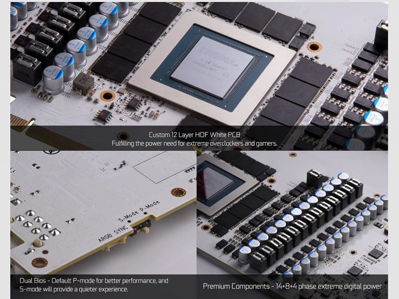 Гигантская видеокарта с огромным экраном и внушительным разгоном. Представлена Galax GeForce RTX 3090 HOF в шести модификациях