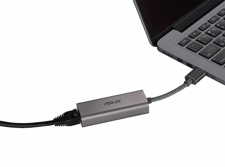 Внешний адаптер Asus USB-C2500 позволяет добавить в конфигурацию системы порт 2,5GbE Внешний адаптер Asus USB-C2500 позволяет добавить в конфигурацию системы порт 2,5GbE