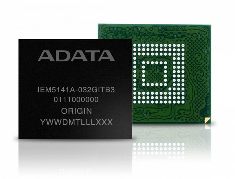 Модуль eMMC промышленного уровня Adata IEM5141A выпускается в вариантах MLC и TLC Модуль eMMC промышленного уровня Adata IEM5141A выпускается в вариантах MLC и TLC