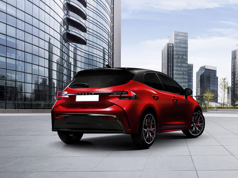 Tesla Model 2 за 25 000 долларов впервые позирует на рендерах