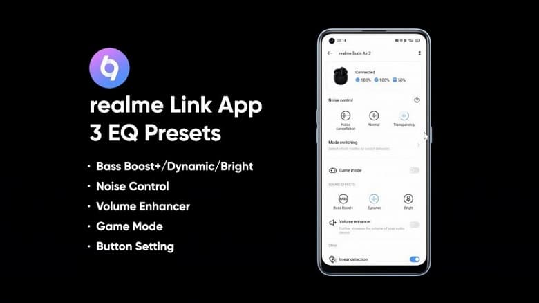 Активное шумоподавление, 25 часов автономной работы, водозащита IPX5 и глубокий бас за $45. Представлены беспроводные наушники Realme Buds Air 2