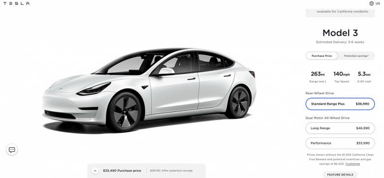Tesla Model 3 и Model Y подешевели