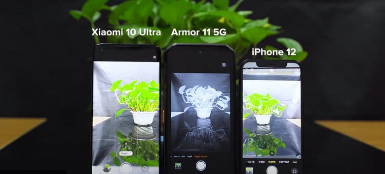 iPhone 12 и Xiaomi Mi 10 Ultra проиграли Ulefone Armor 11 5G в ночной съёмке