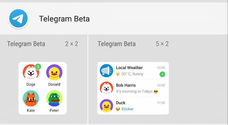 В Telegram грядут виджеты как для Android, так и iPhone