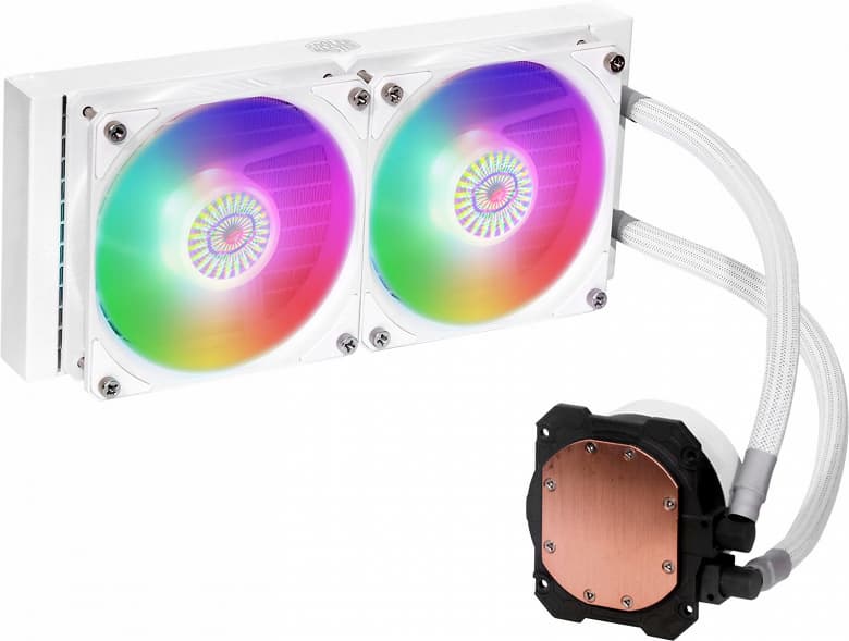 Белые СЖО Cooler Master Masterliquid ML360L V2 ARGB White Edition и Masterliquid ML240L V2 ARGB White Edition украшены адресуемой подсветкой